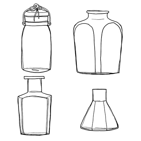 ボトルや瓶の落書きスタイルのベクトル イラスト のイラスト素材 ベクタ Image ボトルや瓶の落書きスタイルのベクトル イラスト のイラスト素材 ベクタ Image