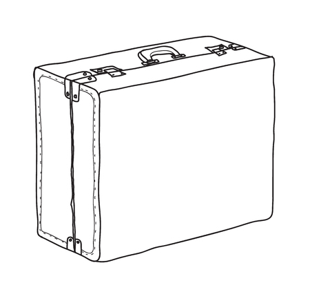 スーツケース ヴィンテージ 収納荷物 空と開いた手描きベクトルラインアートイラスト のイラスト素材 ベクタ Image スーツケース ヴィンテージ 収納荷物 空と開いた手描きベクトルラインアートイラスト のイラスト素材 ベクタ Image