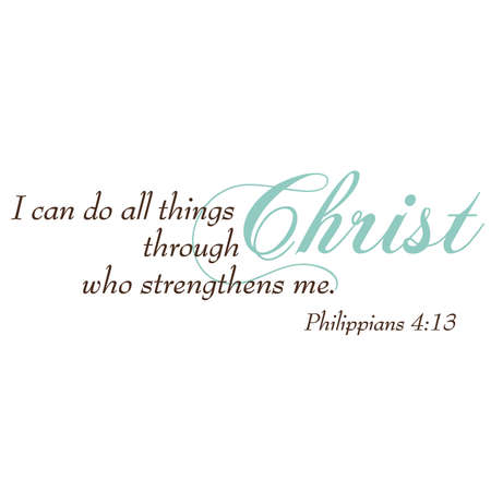 philippians 4 13 inspirational scripture typography royalty free