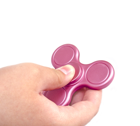 Hand Fid Spinners Toy In The Box 3d Illustration Stock