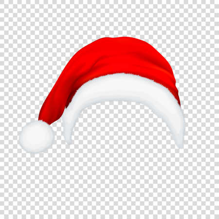 リアルなサンタ クロース透明クリスマス マスク分離ベクトル イラスト のイラスト素材 ベクタ Image