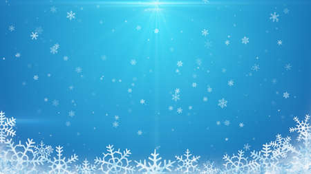 Snowflakes on blue background - 47589970