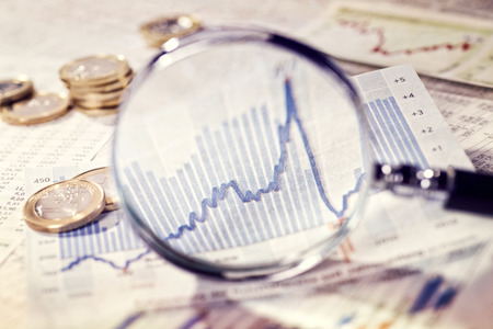 stock quotes price charts and a magnifying glass with stock stock stock quotes and charts