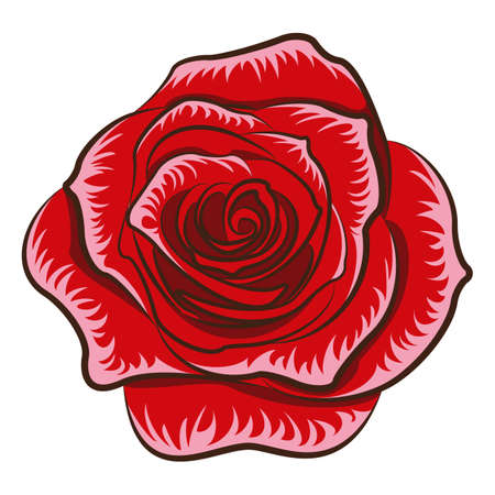 バラの花クリップ アートのベクトル イラストのイラスト素材 ベクタ Image