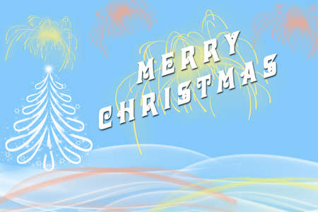 picture of merry christmas written beside white christmas tree with fireworks bold artistic text on - When Was White Christmas Written picture of merry christmas written beside white christmas tree with fireworks bold artistic text on - When Was White Christmas Written