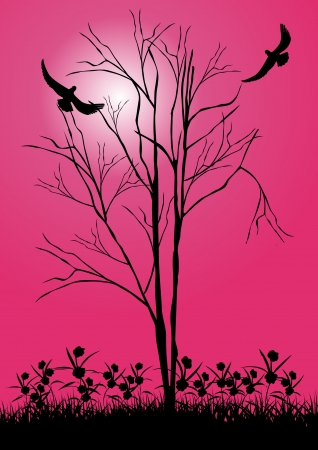 Tree and bird