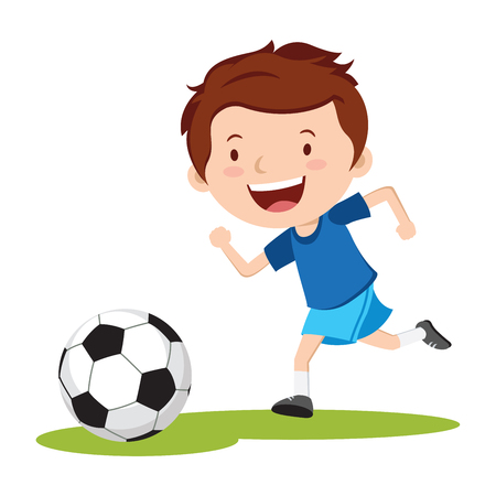 サッカーをしている少年 サッカー選手 のイラスト素材 ベクタ Image サッカーをしている少年 サッカー選手 のイラスト素材 ベクタ Image