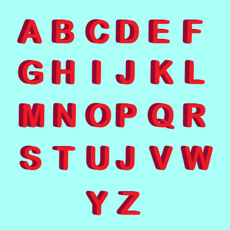 3d letters font