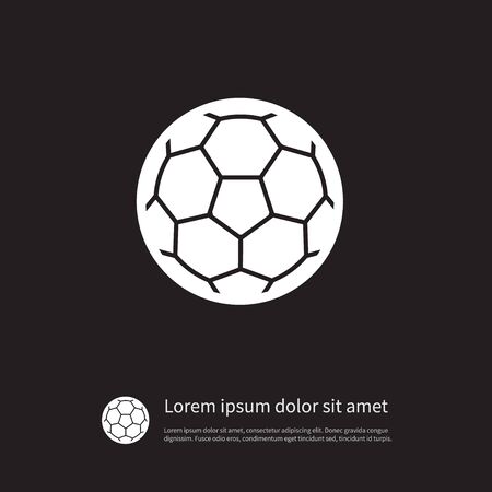 孤立したボールのアイコン フットボール サッカー ボールのデザイン コンセプトのサッカーのベクターの要素を使用できます のイラスト素材 ベクタ Image
