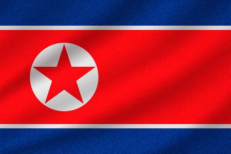 正式に民主党の人々 の韓国北朝鮮の旗は朝鮮半島の北部での東アジアの