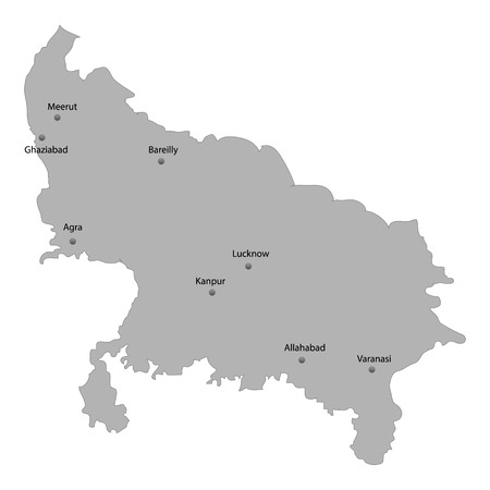 Bareilly In Up Map 600 Uttar Pradesh Map Stock Illustrations, Cliparts And Royalty Free Uttar  Pradesh Map Vectors