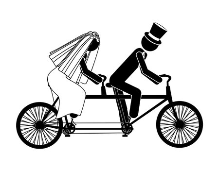 Wedding design over white background vector illustration