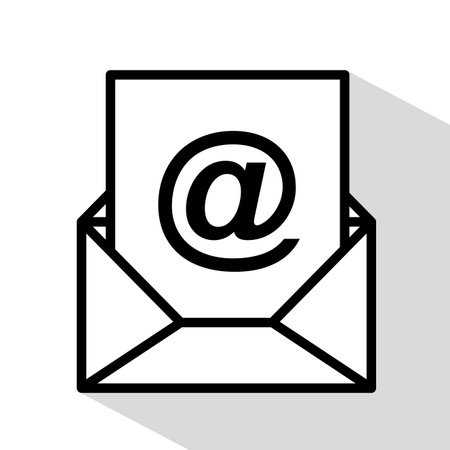 Mail design over white background vector illustration Stock Photo