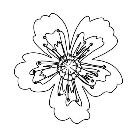 デイジーの花のベクトル イラストの白黒パターンで白い背景のイラスト素材 ベクタ Image デイジーの花のベクトル イラストの白黒パターンで白い背景のイラスト素材 ベクタ Image