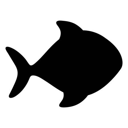 魚漫画シルエット アイコン画像ベクトル イラスト デザインのイラスト素材 ベクタ Image