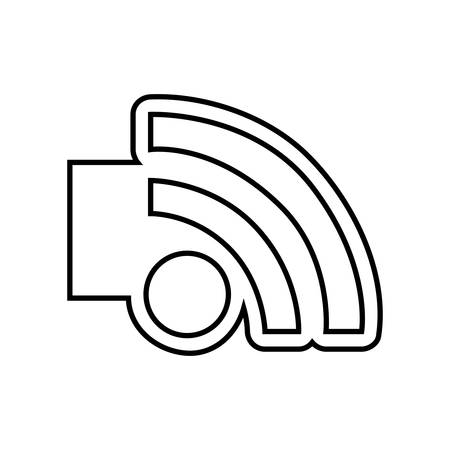 Wifi アイコン ベクトル イラスト白黒輪郭のイラスト素材 ベクタ Image Wifi アイコン ベクトル イラスト白黒輪郭のイラスト素材 ベクタ Image