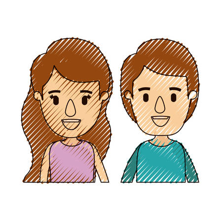 色クレヨン ストライプ似顔絵正面半身夫婦子供ベクトル イラスト のイラスト素材 ベクタ Image 色クレヨン ストライプ似顔絵正面半身夫婦子供ベクトル イラスト のイラスト素材 ベクタ Image