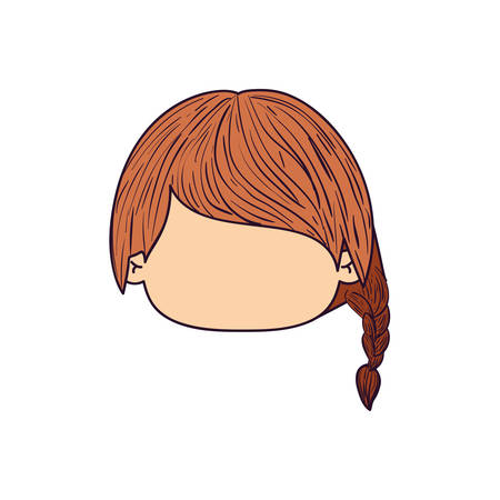 カラフルな似顔絵顔正面サイド三つ編み髪型ベクトル図とかわいい女の子 のイラスト素材 ベクタ Image カラフルな似顔絵顔正面サイド三つ編み髪型ベクトル図とかわいい女の子 のイラスト素材 ベクタ Image