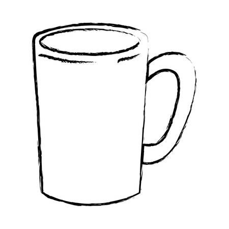 ハンドル モノクロ シルエット ベクトル図とコーヒーの管状のマグカップ のイラスト素材 ベクタ Image ハンドル モノクロ シルエット ベクトル図とコーヒーの管状のマグカップ のイラスト素材 ベクタ Image