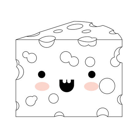 白背景ベクトルイラストにモノクロシルエットのチーズ部分パターン のイラスト素材 ベクタ Image 白背景ベクトルイラストにモノクロシルエットのチーズ部分パターン のイラスト素材 ベクタ Image