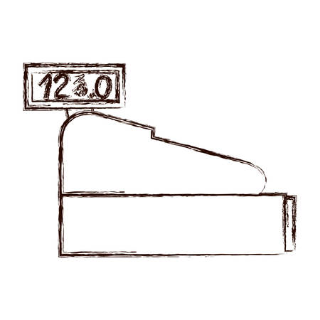 青いシルエット ベクトル図にレジ アイコンのイラスト素材 ベクタ Image 7997