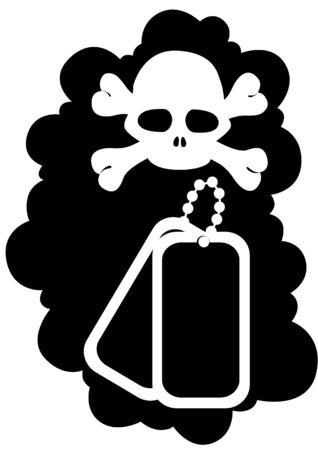 兵士と骸骨のメダリオン黒と白のイラスト のイラスト素材 ベクタ Image 兵士と骸骨のメダリオン黒と白のイラスト のイラスト素材 ベクタ Image
