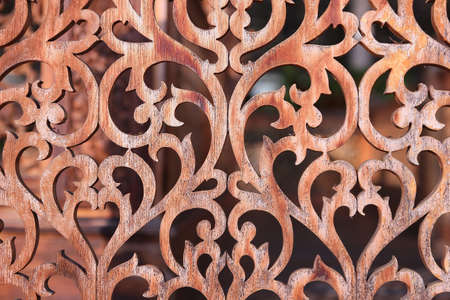 Thai style wood carving patterns - 19382076