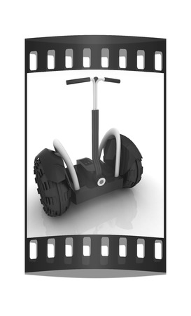 白い背景のハンドルにセグウェイ 3 D レンダリング の写真素材 画像素材 Image 63283283