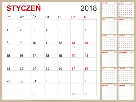 フランス語は 18 年のテンプレート 12 ヶ月セット 月曜日に週間起動し 印刷可能なカレンダー テンプレートをカレンダーします のイラスト素材 ベクタ Image フランス語は 18 年のテンプレート 12 ヶ月セット 月曜日に週間起動し 印刷可能なカレンダー テンプレートをカレンダーします のイラスト素材 ベクタ Image