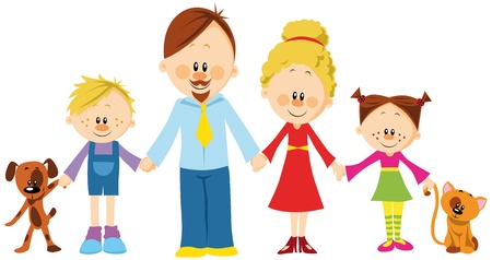 family holding hands royalty free cliparts vectors and stock