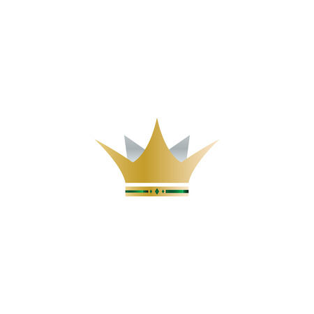 illustration of gold crown logo icon element royalty free cliparts