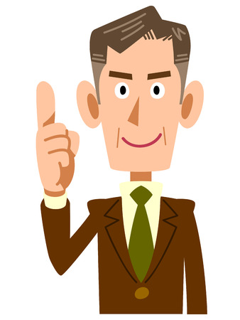 女性会社員が人差し指を立てる のイラスト素材 ベクタ Image 女性会社員が人差し指を立てる のイラスト素材 ベクタ Image