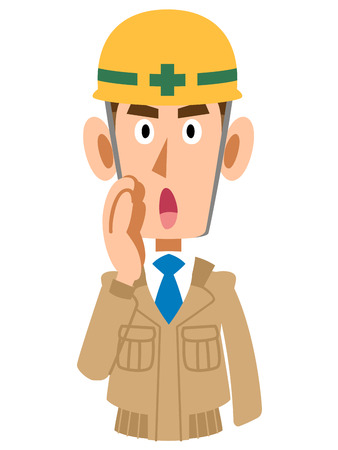 工事現場の男性のイラスト素材 ベクタ Image 工事現場の男性のイラスト素材 ベクタ Image