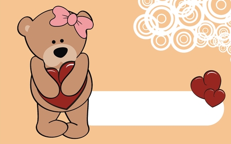 アライグマ少女漫画愛壁紙ベクター形式で非常に簡単に編集のイラスト素材 ベクタ Image