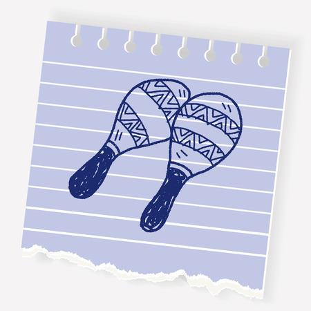 双眼鏡の簡単な手描き落書き のイラスト素材 ベクタ Image