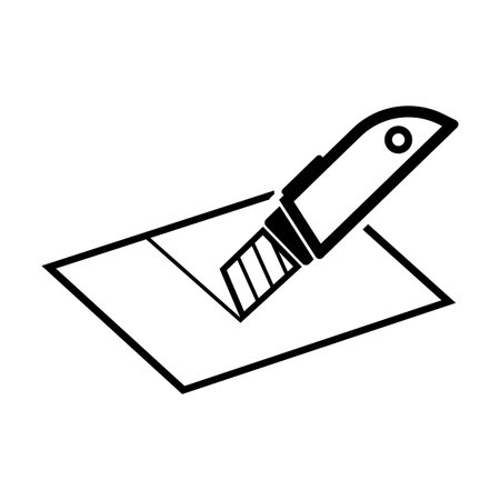 black cutter cutting paper clip art preview