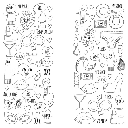 Doodle Humorous Vector Sextoys For Sex Shop Internet Shop Dildo Sex Love Doodle Humorous Vector Sextoys For Sex Shop Internet Shop Dildo Sex Love