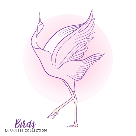 日本のクレーンです ストック ライン ベクトル イラスト この図は プリント T シャツ バッグ タトゥー バッジまたはパッチとして使用できます のイラスト素材 ベクタ Image 日本のクレーンです ストック ライン ベクトル イラスト この図は プリント T シャツ バッグ タトゥー バッジまたはパッチとして使用できます のイラスト素材 ベクタ Image