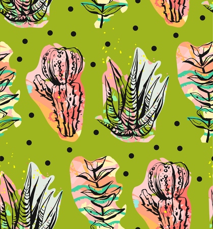 手描き抽象グラフィック創造的な多肉植物 サボテン 植物シームレスなパターン ベクトル水玉の背景に ユニークな珍しい流行に敏感なおしゃれな デザイン 結婚式 日付 誕生日 流行の素材を保存します のイラスト素材 ベクタ Image 手描き抽象グラフィック創造的な多肉植物 サボテン 植物シームレスなパターン ベクトル水玉の背景に ユニークな珍しい流行に敏感なおしゃれな デザイン 結婚式 日付 誕生日 流行の素材を保存します のイラスト素材 ベクタ Image