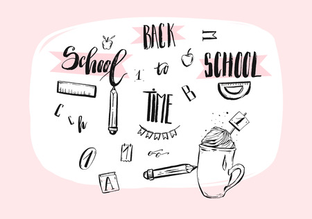 大学受験書道のイラスト素材 ベクタ Image