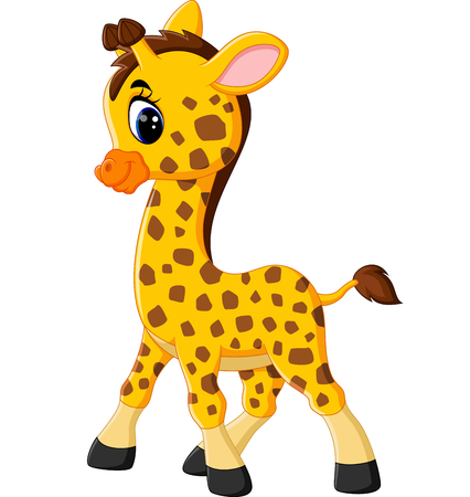 Cute giraffe cartoon