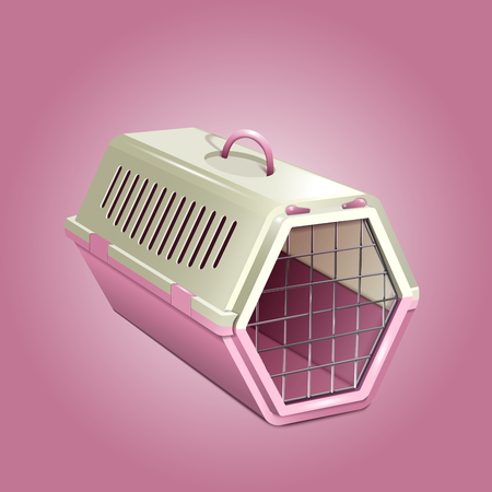 猫のキャリア ピンクとベージュの猫ケージ ピンクの背景の空のペット犬小屋 のイラスト素材 ベクタ Image 猫のキャリア ピンクとベージュの猫ケージ ピンクの背景の空のペット犬小屋 のイラスト素材 ベクタ Image