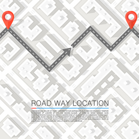 paved path on the road vector background