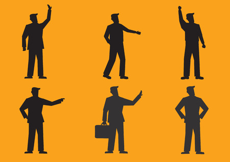 黒無地のグレー背景に対して隔離される別のアニメーション ジェスチャーで漫画の男キャラクターのシルエットのベクター イラストです のイラスト素材 ベクタ Image 黒無地のグレー背景に対して隔離される別のアニメーション ジェスチャーで漫画の男キャラクターのシルエットのベクター イラストです のイラスト素材 ベクタ Image