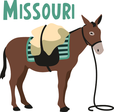 私たちのかわいいロバしっぽ かわいい男固定が必要です 彼はあなたの党のギアにかわいい加えて のイラスト素材 ベクタ Image