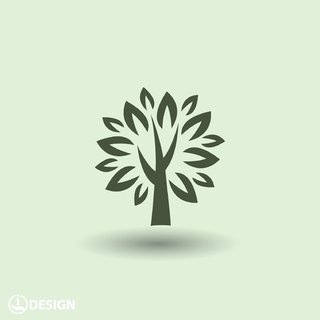 Pictograph of tree Фото со стока