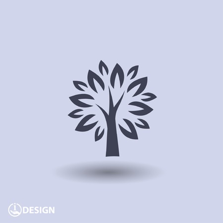 Pictograph of tree Фото со стока
