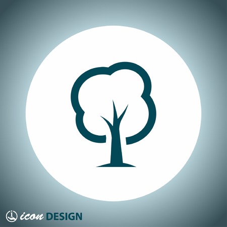 Pictograph of tree Фото со стока