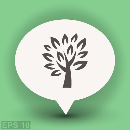 Pictograph of tree Фото со стока