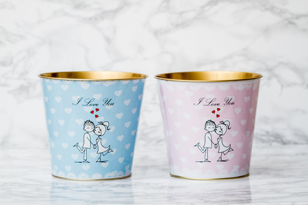 Decorative Metallic Popcorn Boxes On White Marble Stock Photo Delectable Decorative Popcorn Boxes Decorative Metallic Popcorn Boxes On White Marble Stock Photo Delectable Decorative Popcorn Boxes